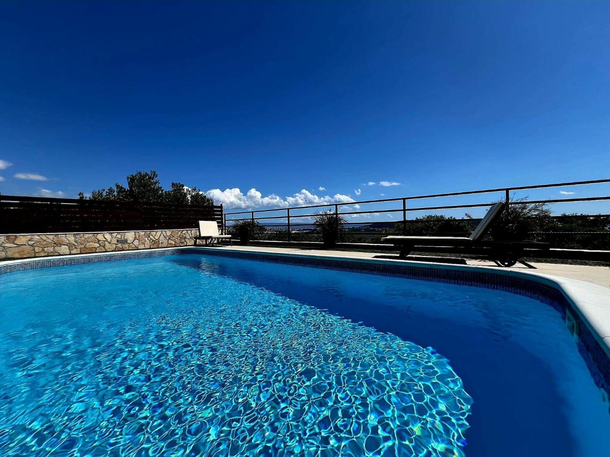 Holiday Home Magic View With Private Heated Pool Kaštela Exteriör bild
